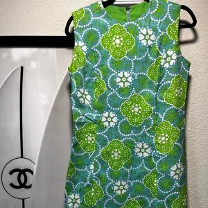 60s Vintage floral mini dress